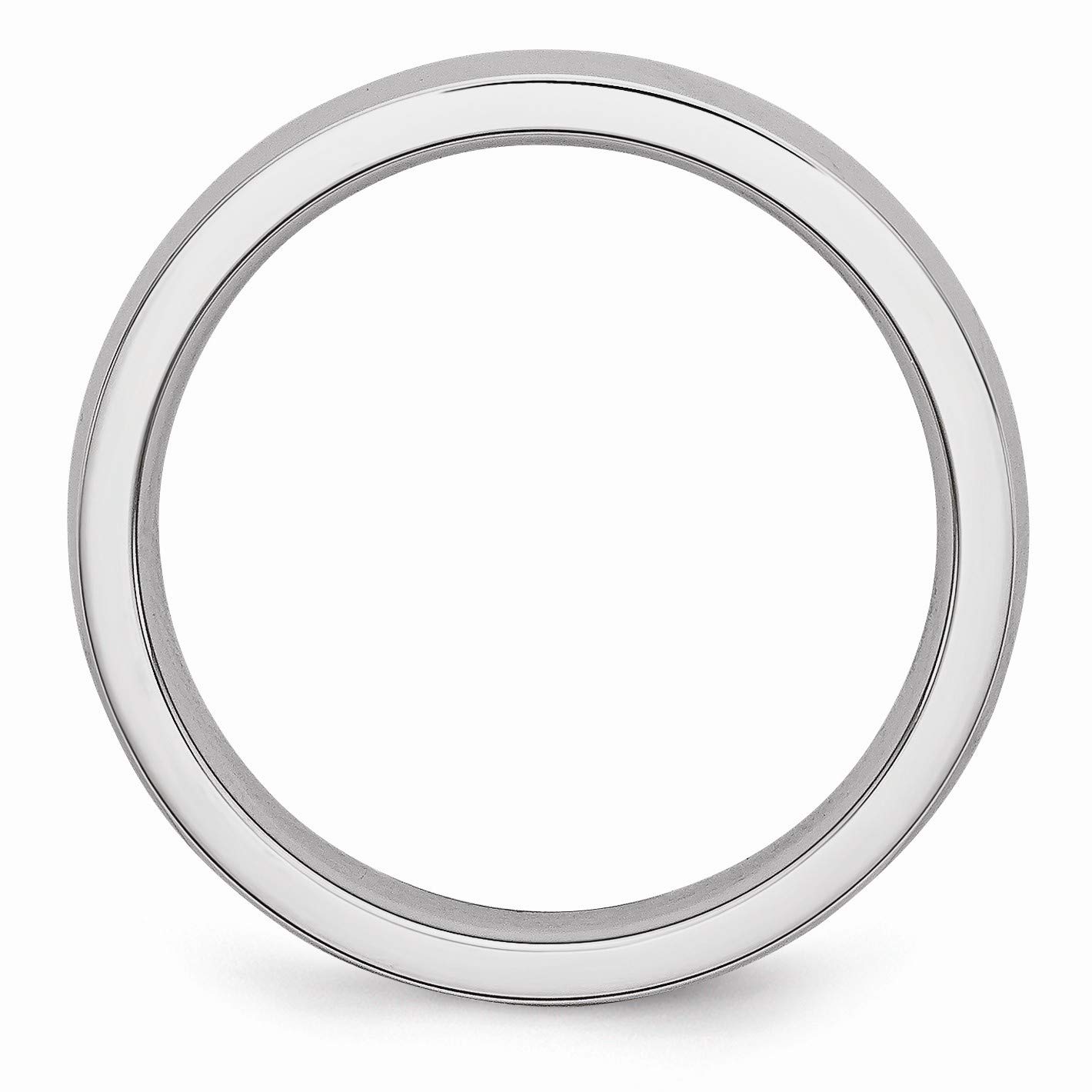 4mm Cobalt Polished Domed Wedding Band for Men - Black Bow Design
