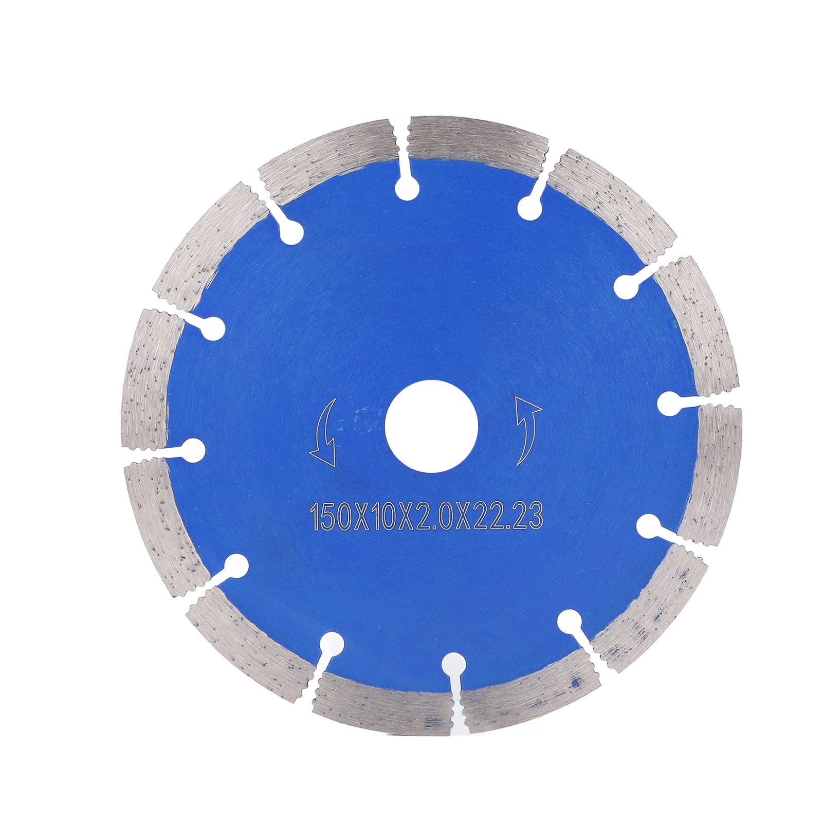 Segmented Dry Saw Blade 150x10x2.0x22.23mm with Ripple Teeth - Premium Concrete Cutting Blades for Fast, Stable Cutting - Perfect for Masonry, Tile, and Stone Work