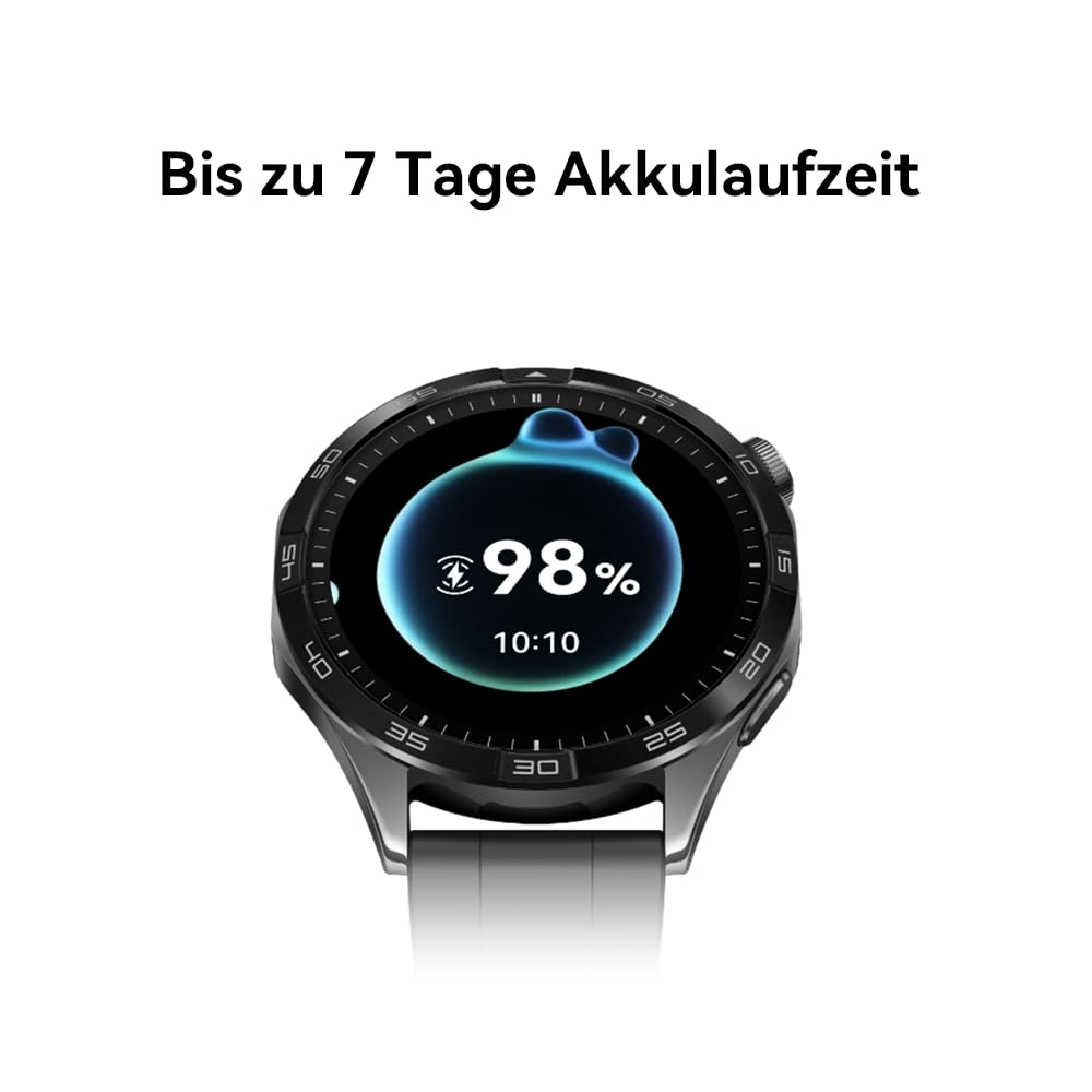 HUAWEI WATCH GT 4 Women's Smart Watch - 7-Day Battery Life, Fitness Tracker for iOS & Android - 24/7 Health Monitoring with Women's Health Features - White Leather Strap for Workouts, Office & Daily Wear