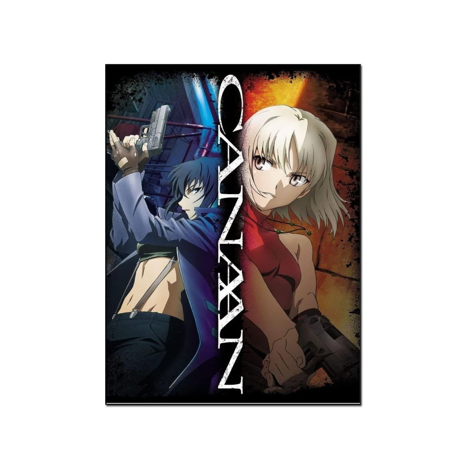 Anime Poster Canaan Kawaii Anime Girl Canvas Painting - 24x32 Inch (60x80cm) Wall Art Decor for Bedroom, Living Room, Game Room - Perfect for Anime Fans & Home Decoration