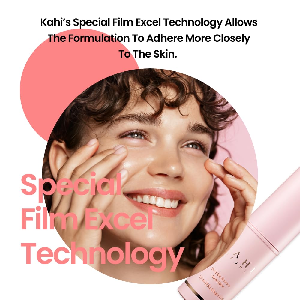 KAHI SOUND OF SEOUL Multi-Balm Facial Cream with Jeju Island Organic Oil & Collagen - Korean Anti-Wrinkle Treatment for Hydration & Fine Lines - 9g Made in Korea | Perfect for Daily Skincare Routine & Travel