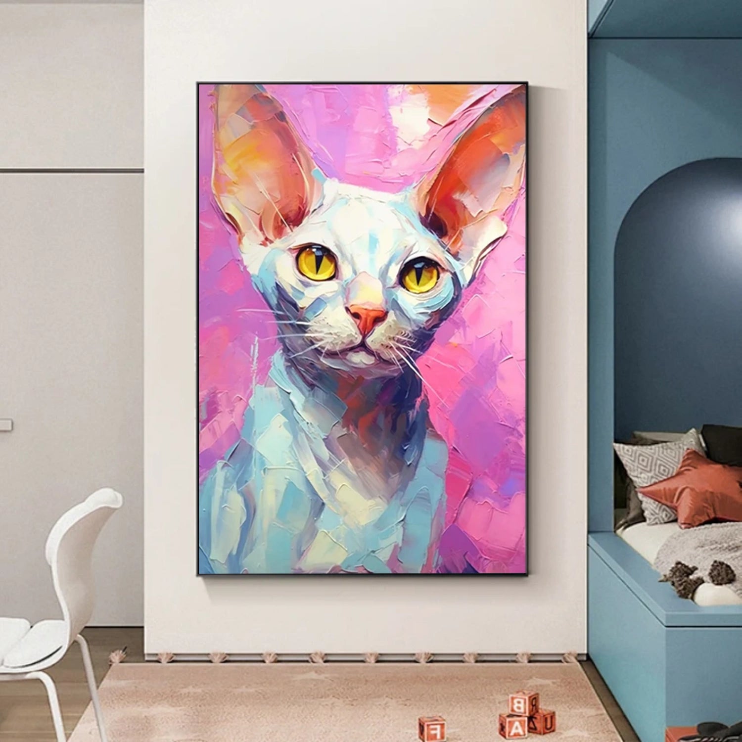 Animal Art Painting #AP139 - Handmade Wildlife Canvas Art for Home Decor, Office & Living Room Wall