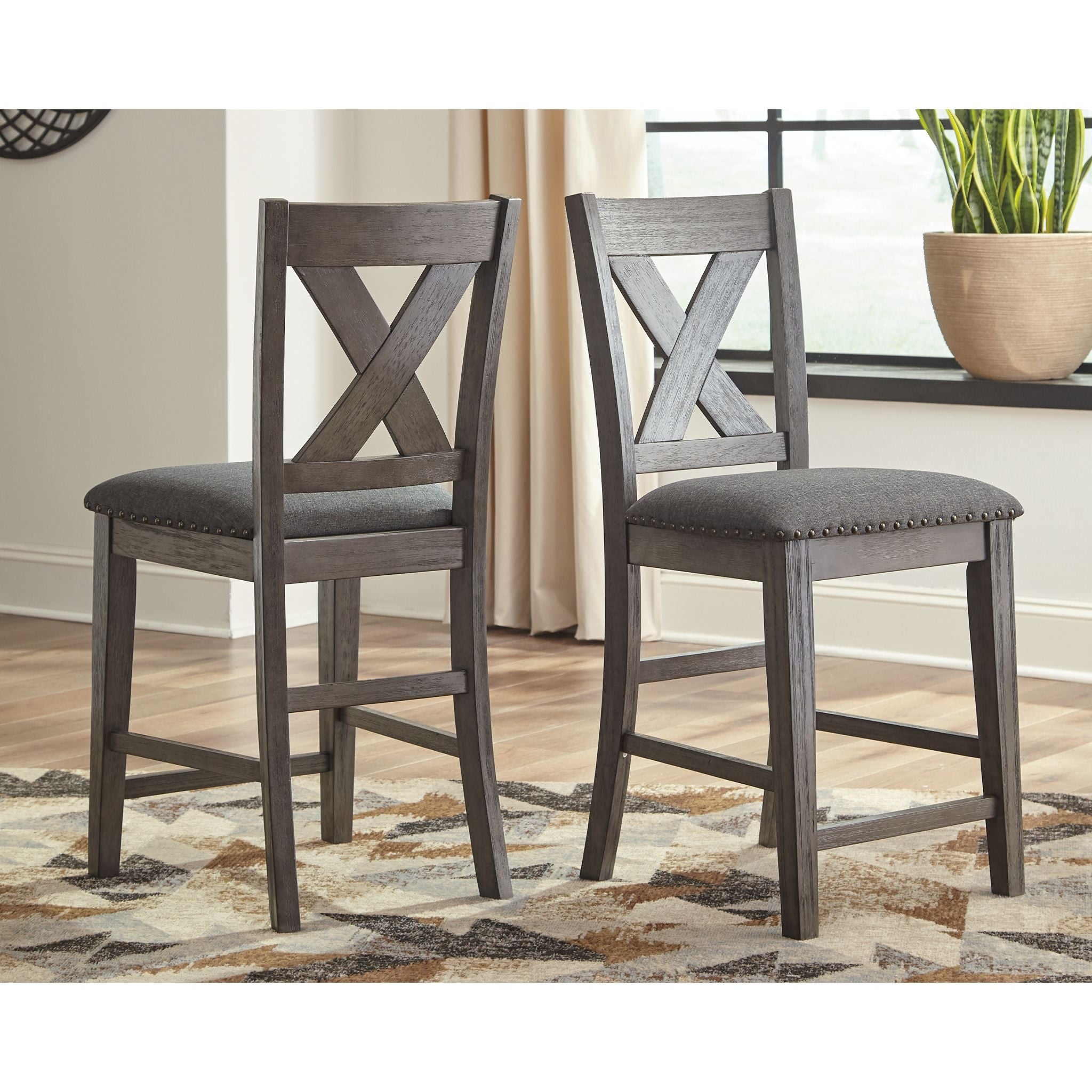 Caitbrook 5-Piece Counter Height Dining Set - Modern Kitchen Table and Stools for Small Spaces - Perfect for Breakfast Nook, Apartment, or Bar Area