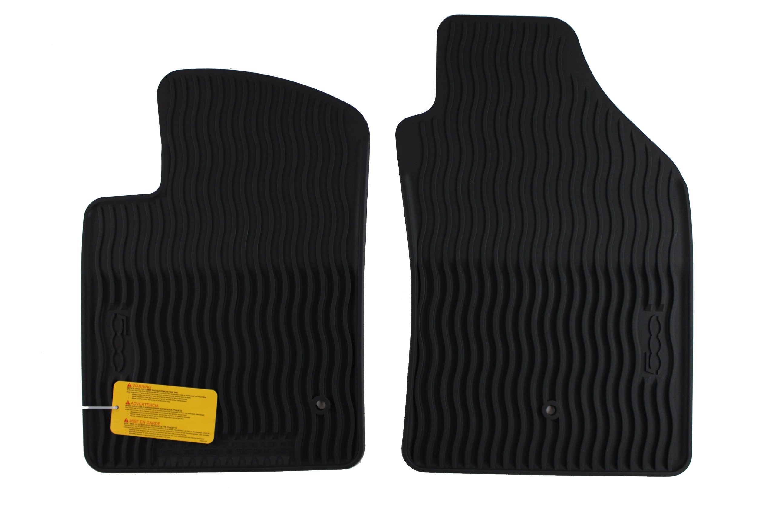 Fiat 500/500C Genuine Black Slush Mats 82212444AB - All-Weather Floor Protection for Cars & SUVs | Perfect for Winter, Rain & Muddy Conditions