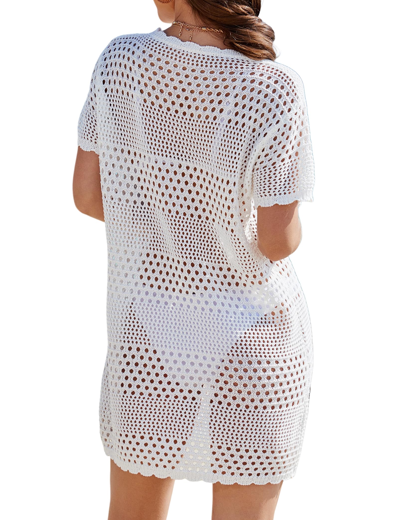 Women's Crochet Swim Cover Up - Stylish Beach Dress & Bikini Coverup for Summer 2025 | Perfect for Poolside, Vacation & Tropical Getaways