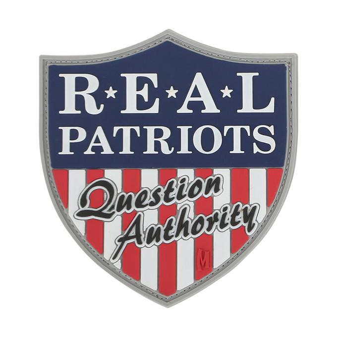 Real Patriots Morale Patch - American Flag Military Patch for Tactical Gear, Backpacks & Uniforms - Perfect for Veterans, Soldiers & Patriotic Enthusiasts