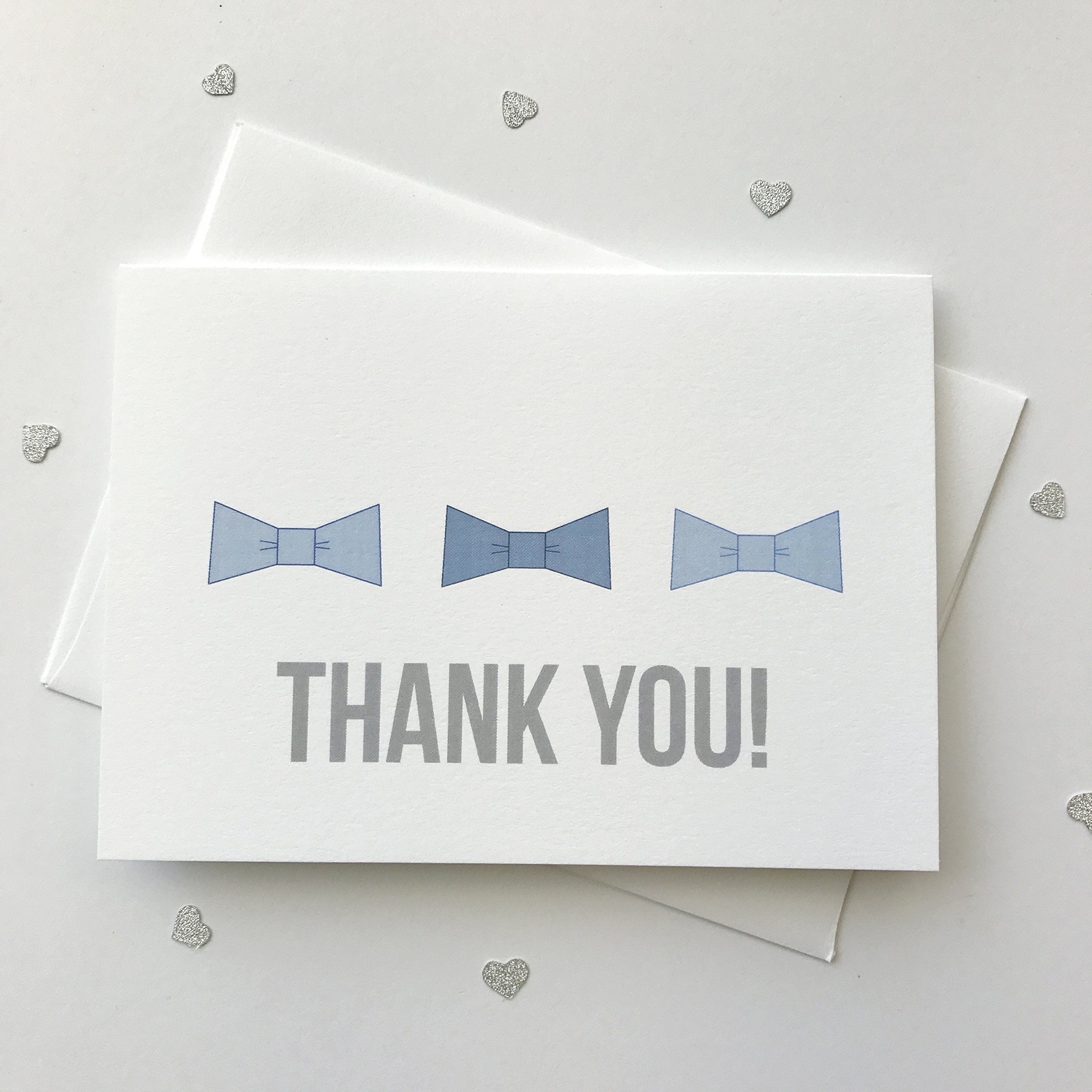 12 Pack Baby Boy Shower Thank You Cards - Gender Reveal Thank You Notes with Envelopes - Perfect for Newborn Celebrations, Baptism Gifts & Baby Registry Events
