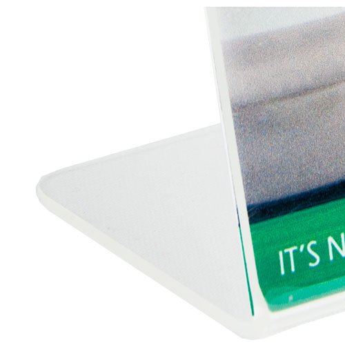 Clear-Ad LHA-8514 Acrylic Slanted Sign Holder 8.5