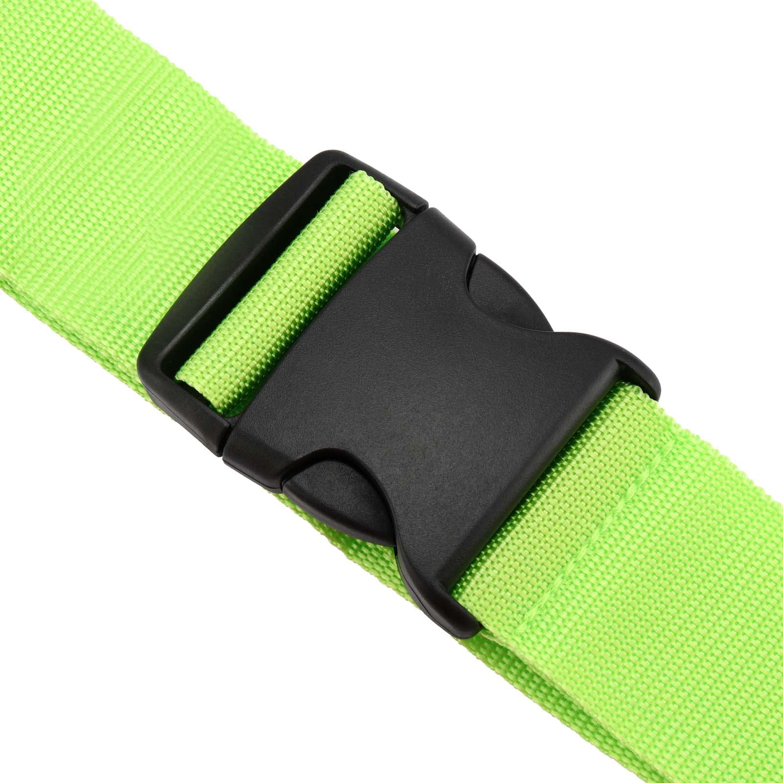 20 Pack 78 x 2 Inches Heavy Duty Adjustable Luggage Straps with Quick Release Buckles - Secure Travel Straps for Suitcases, Bags & Backpacks - Perfect for Air Travel, Road Trips & Vacation Packing (Green)