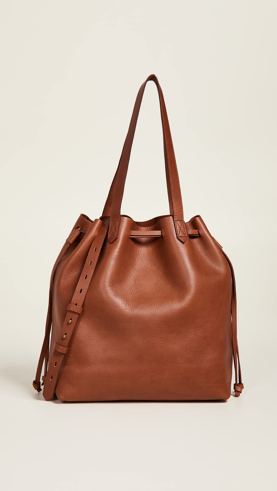 Madewell The Drawstring Transport Tote Bag for Women - Stylish & Spacious Leather Handbag for Work, Travel & Everyday Use