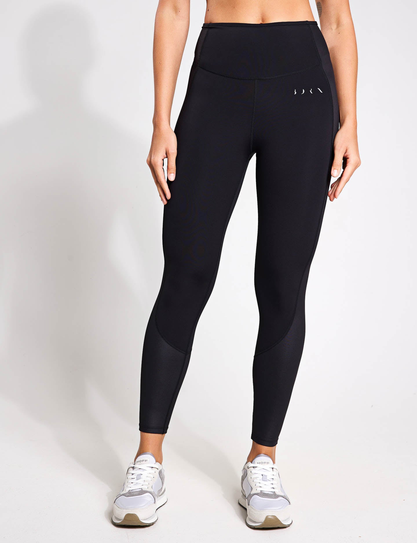 Luana High Waist Yoga Leggings for Women - Black - Comfortable & Stretchy Workout Pants for Running, Gym, and Lounge Wear