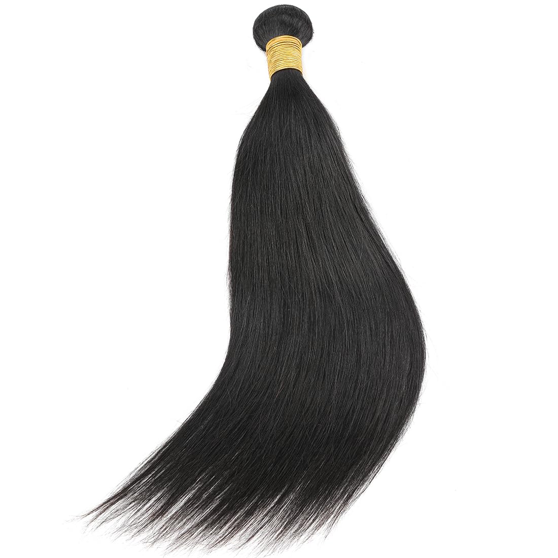 Brazilian Virgin Hair Extensions 3 Bundles - 100% Unprocessed Straight Human Hair 12/14/16 Inch Natural Black (100g±5g) | Heat Resistant & Dyeable | Perfect for Daily Styling, Parties & Special Occasions