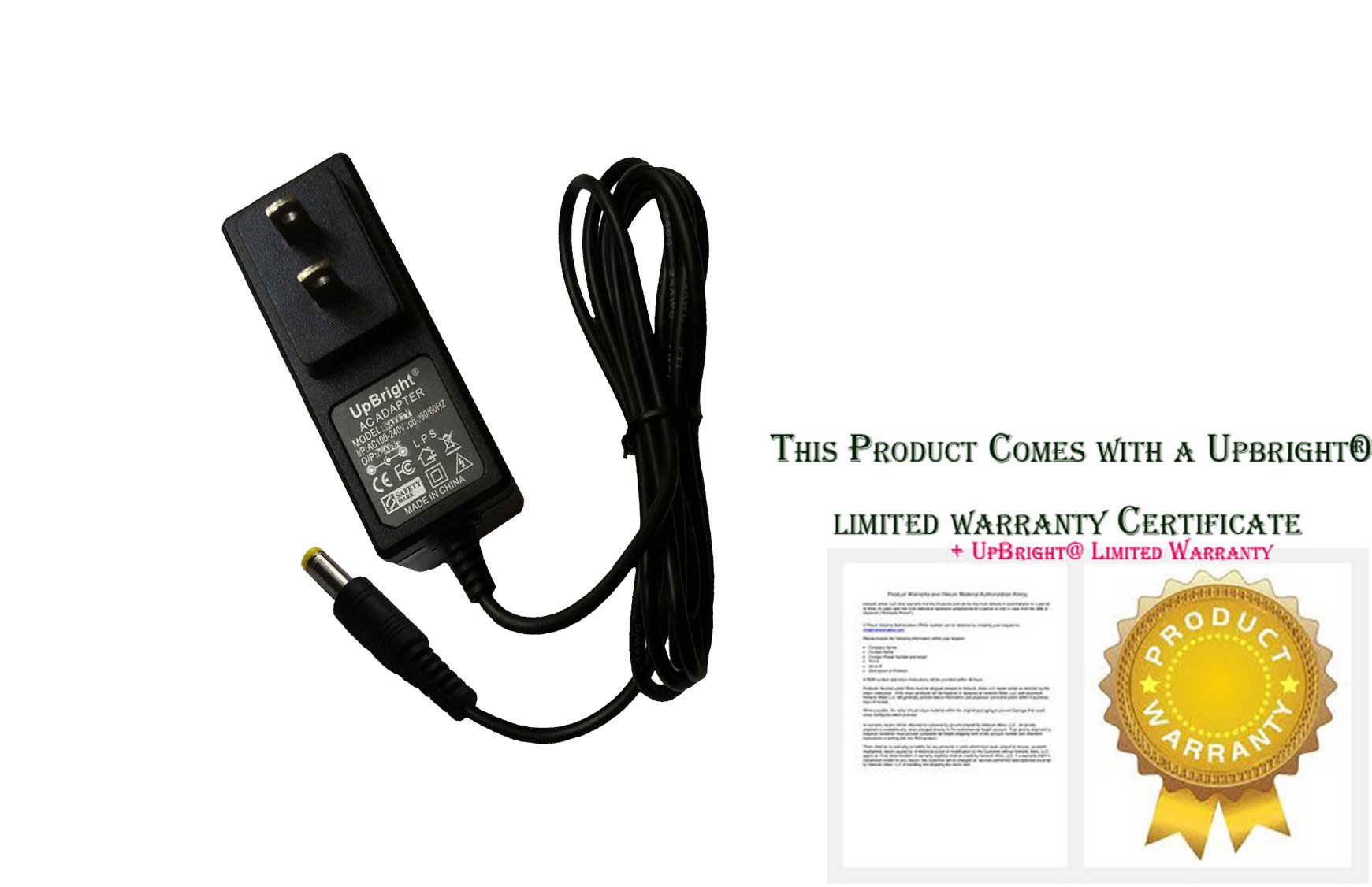 UpBright 5V AC/DC Power Adapter for JVC Everio GZ Series Camcorders - Compatible with GZ-E10BU, GZ-E200, GZ-EX210 & More - Replacement Charger for Travel & Home Video Recording