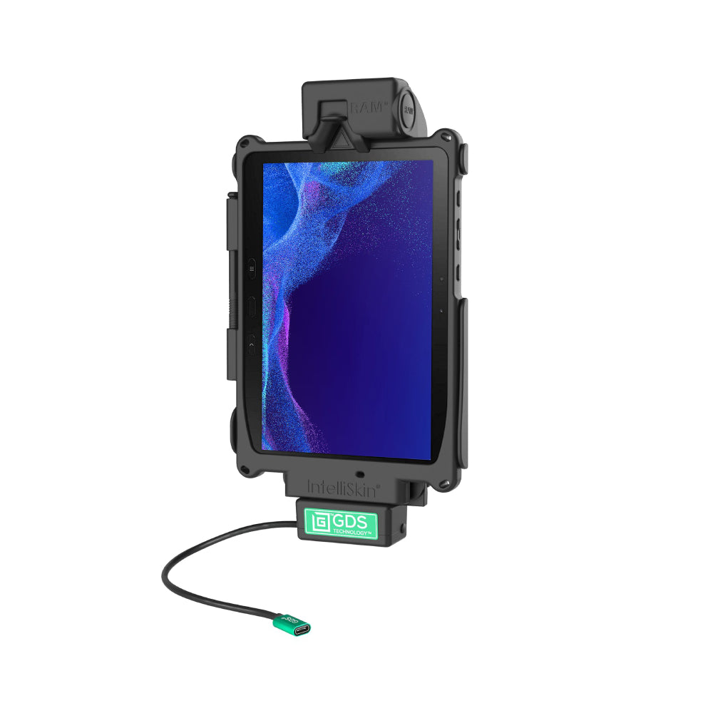 GDS Tough Dock for Samsung Tab Active4 Pro & Tab Active Pro - Rugged Tablet Stand with Secure Mounting (Model RAM GDS DOCK SAM54NCPU) - Perfect for Construction Sites, Warehouses & Outdoor Work