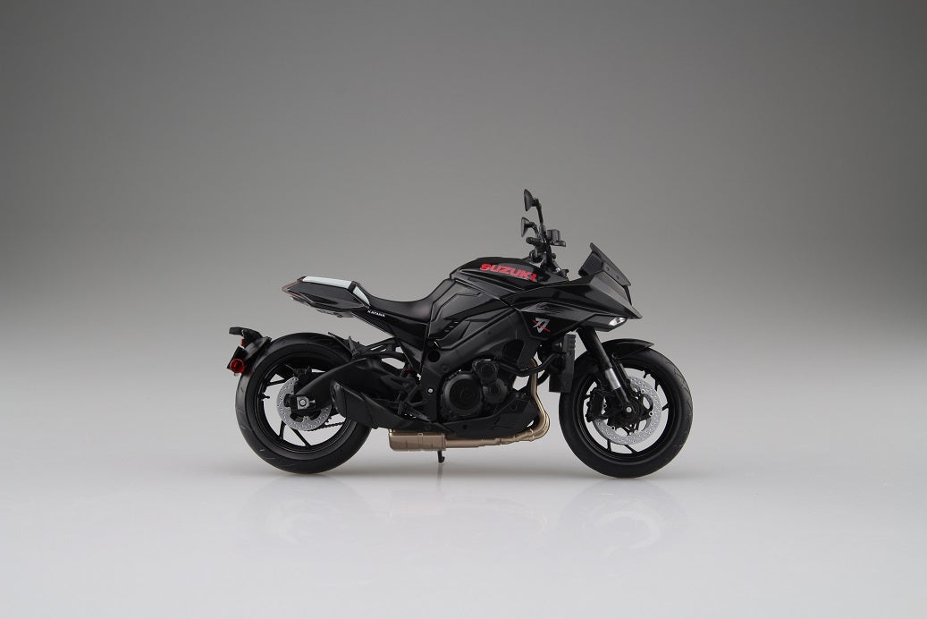 1/12 Scale AOSHIMA SUZUKI GSX-S1000S KATANA Motorcycle Model Kit - Glass Sparkle Black - Perfect for Collectors & Model Builders - Display for Home, Office or Hobby Room