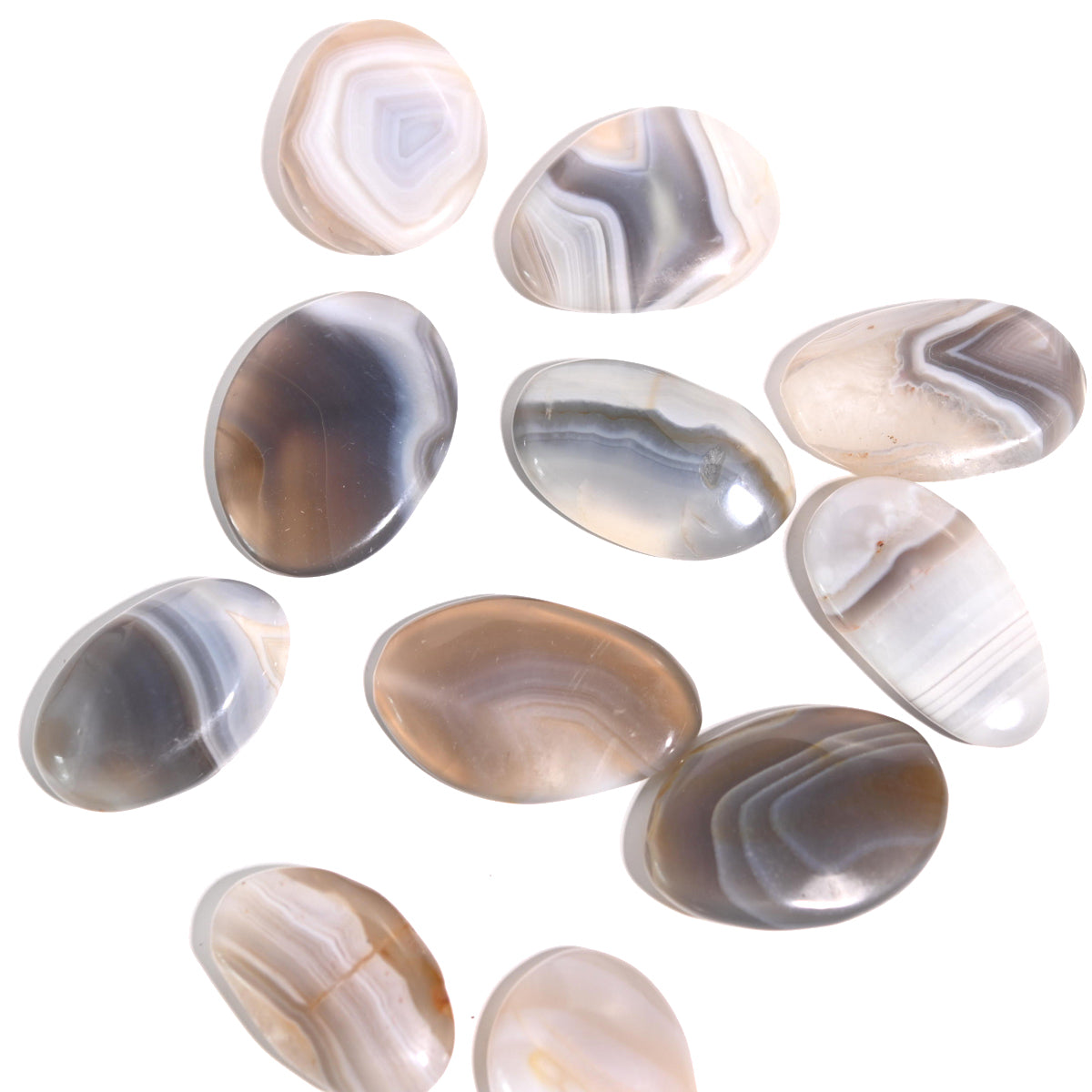 Healing Agate Palm Stone for Stress Relief - Natural Worry Stone for Anxiety, Meditation & Relaxation - Perfect for Yoga, Mindfulness & Emotional Balance