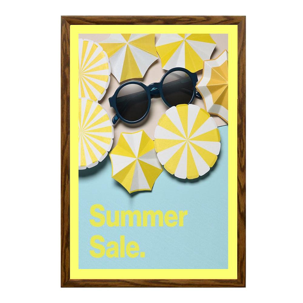 14x22 Designer Wood Snap Frames for Posters with 2 Wide Matboard - Perfect for Home Decor, Office Displays & Art Exhibitions
