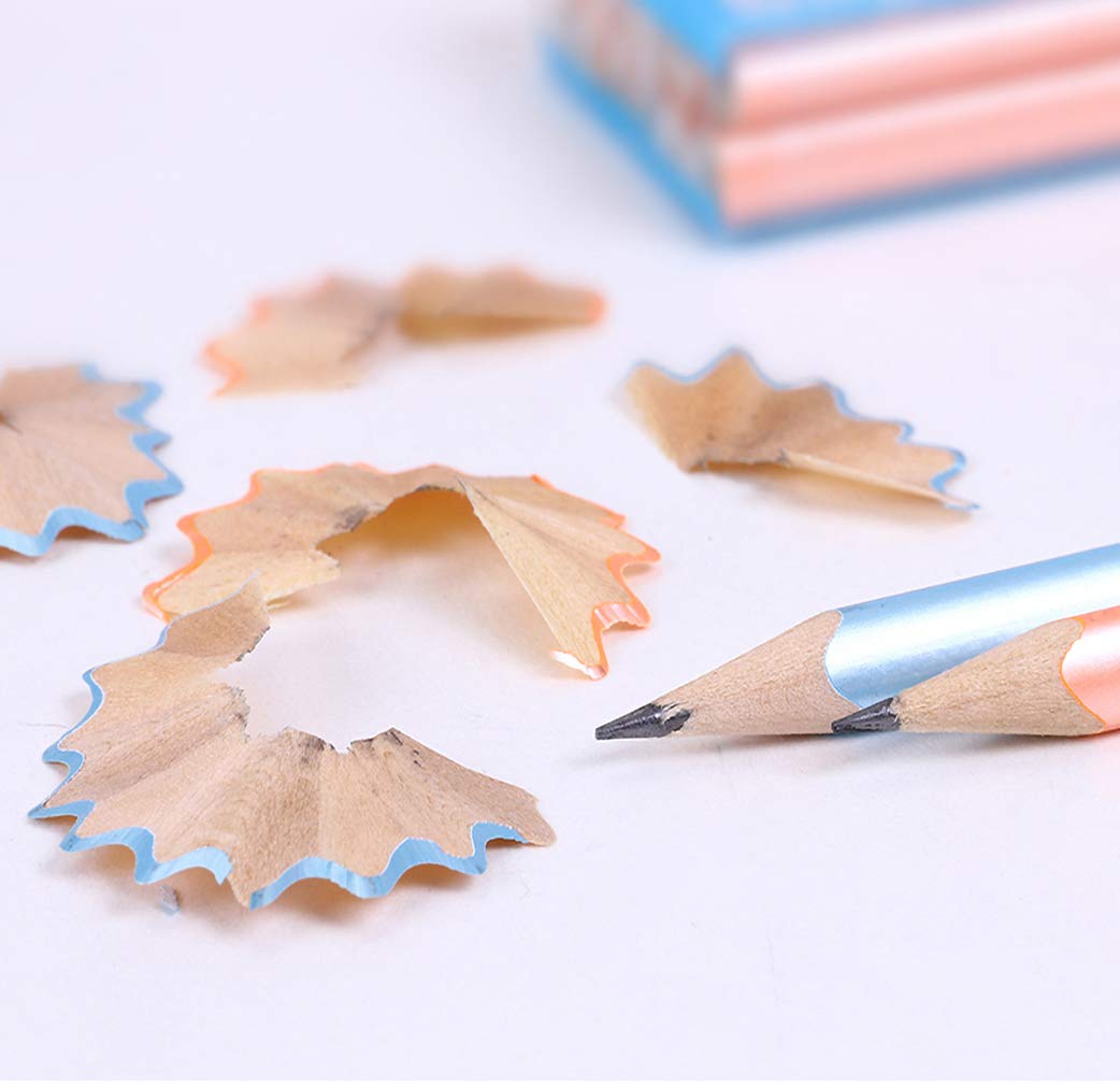 YYMIYU HB Triangular Pencils for Kids - 12 Pack Orange Writing Pencils with Ergonomic Grip for Handwriting Practice, School Supplies & Office Use