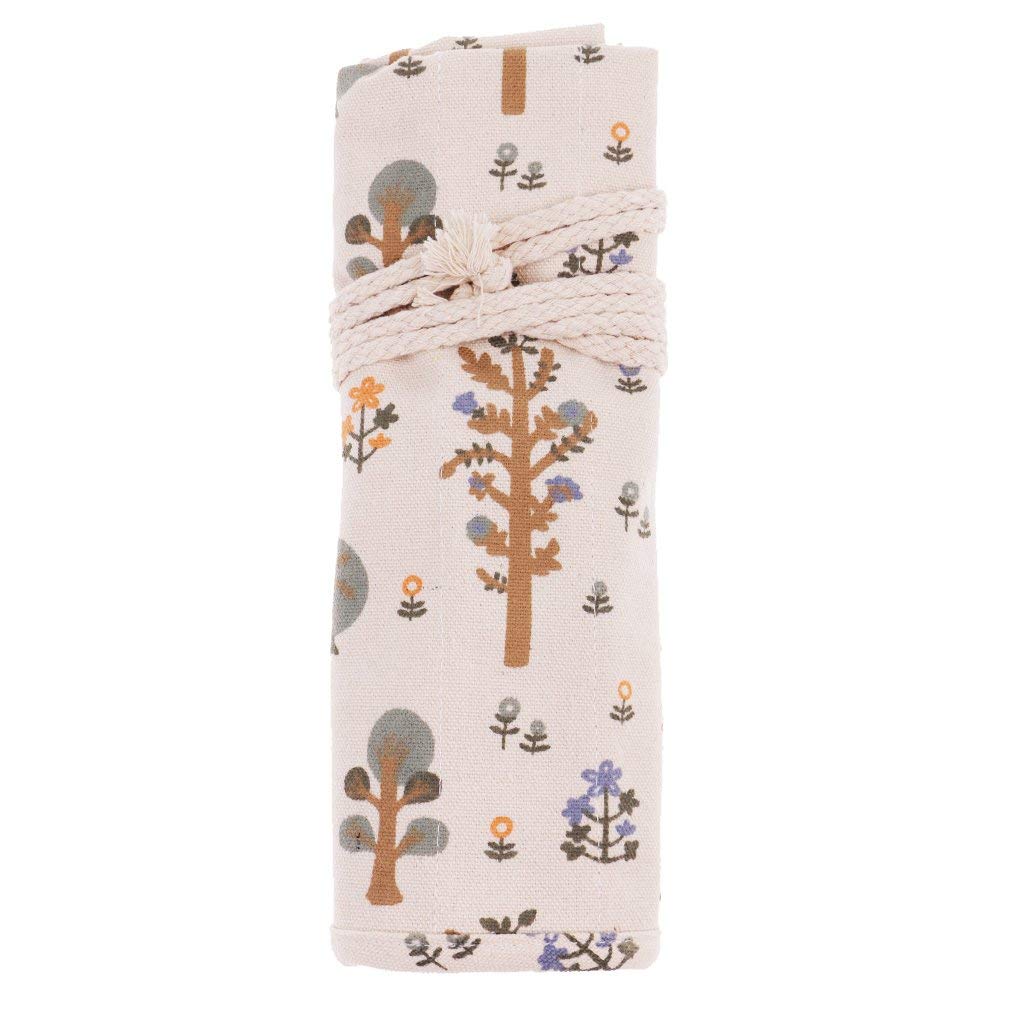 20-Slot Paint Brush Storage Bag - Canvas Artist Brush Roll Up Holder with Pouch for Watercolor, Acrylic & Oil Painting - Perfect for Travel & Studio Art Supplies Organization