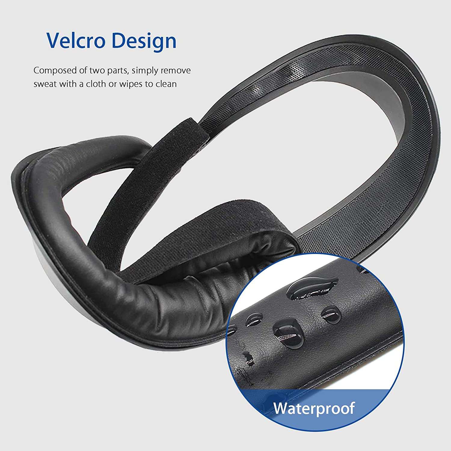 NexiGo PU Leather Face Cover, Lens Protector & Earbuds Set for Oculus Quest 2 VR Headset - Comfortable Accessories for Gaming, Fitness & Virtual Reality Experience
