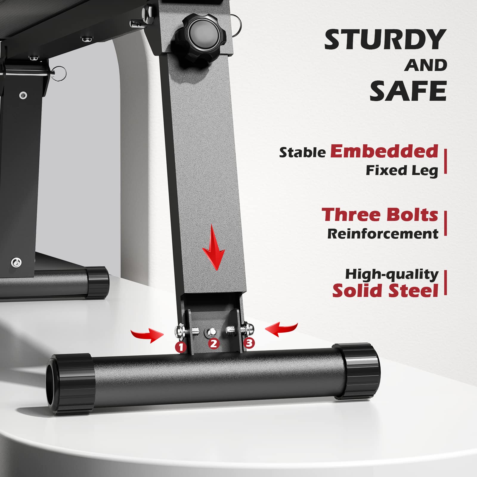 FLYBIRD Foldable Flat Weight Bench for Home Gym - 600/1000 LBS Capacity Strength Training Bench for Bench Press & Workouts - Easy Assembly Space-Saving Design - Perfect for Home Fitness, Garage Gym & Small Spaces