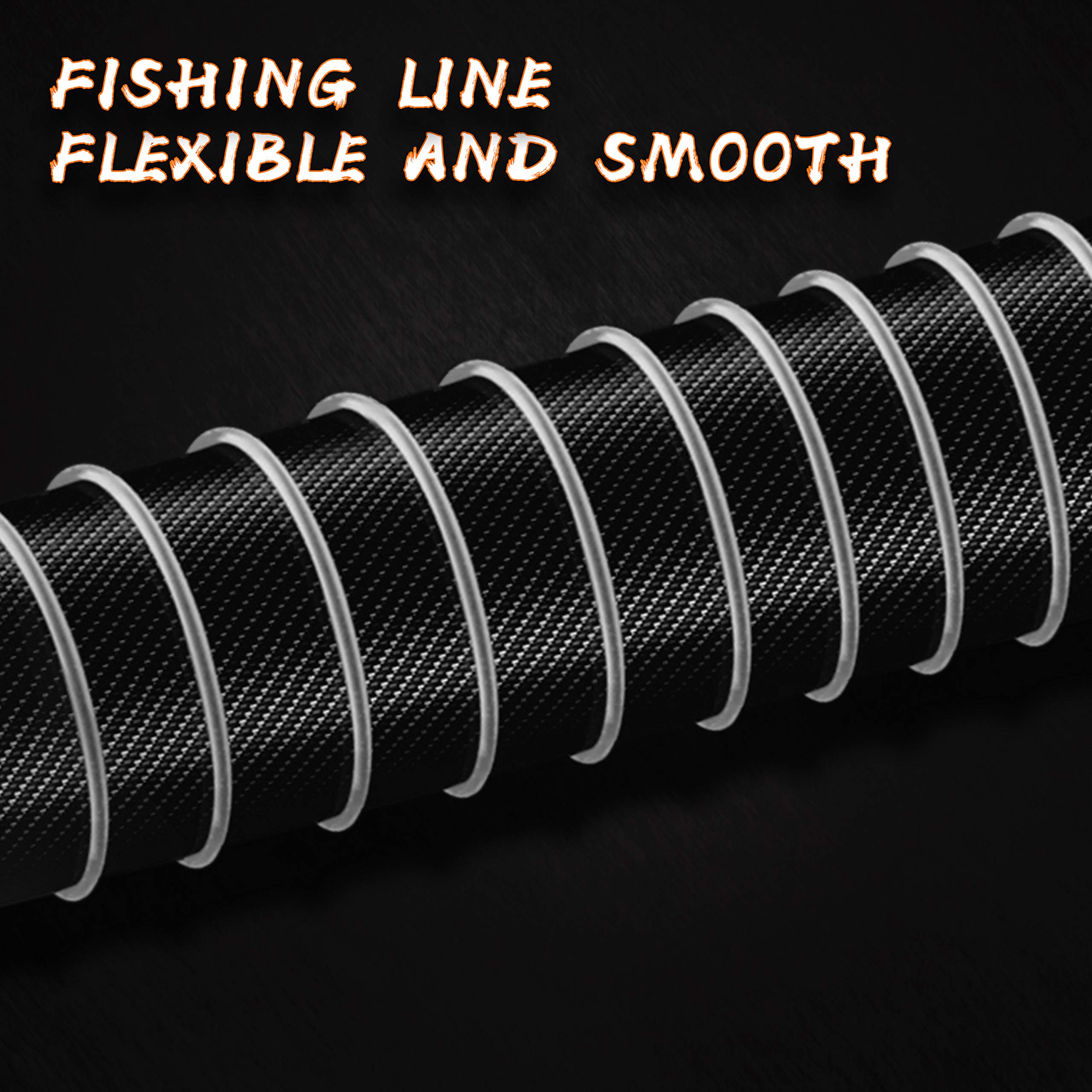 Premium Big Game Monofilament Fishing Line - 3000 Yard Clear Fluorocarbon Strong Nylon String for Saltwater & Freshwater Fishing - Ideal for Bass, Trout, and Deep Sea Angling