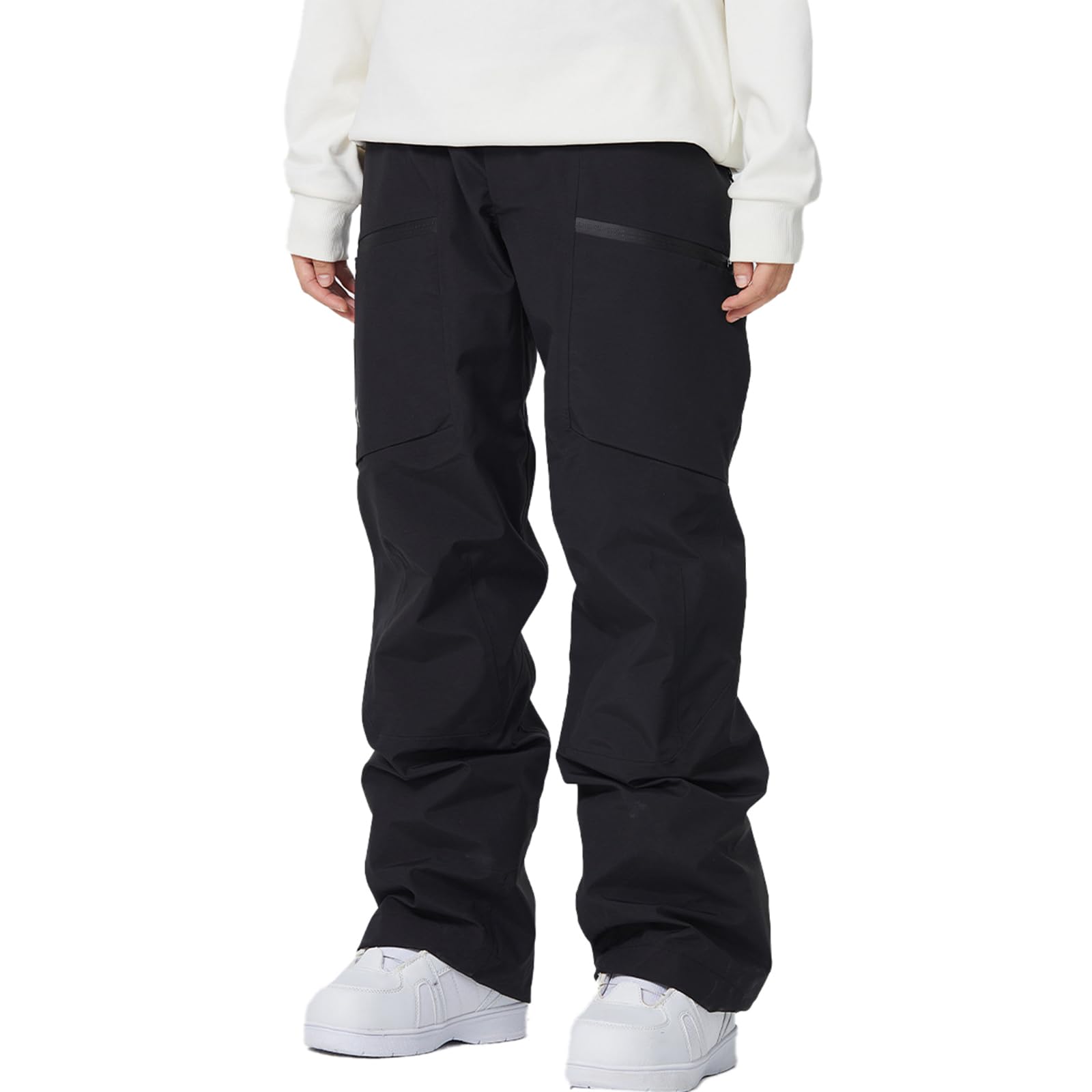GS SNOWING Women's Insulated Waterproof Snow Pants - Windproof Ski Bib Overalls for Snowboarding, Skiing & Winter Hiking - Perfect for Cold Weather Outdoor Activities