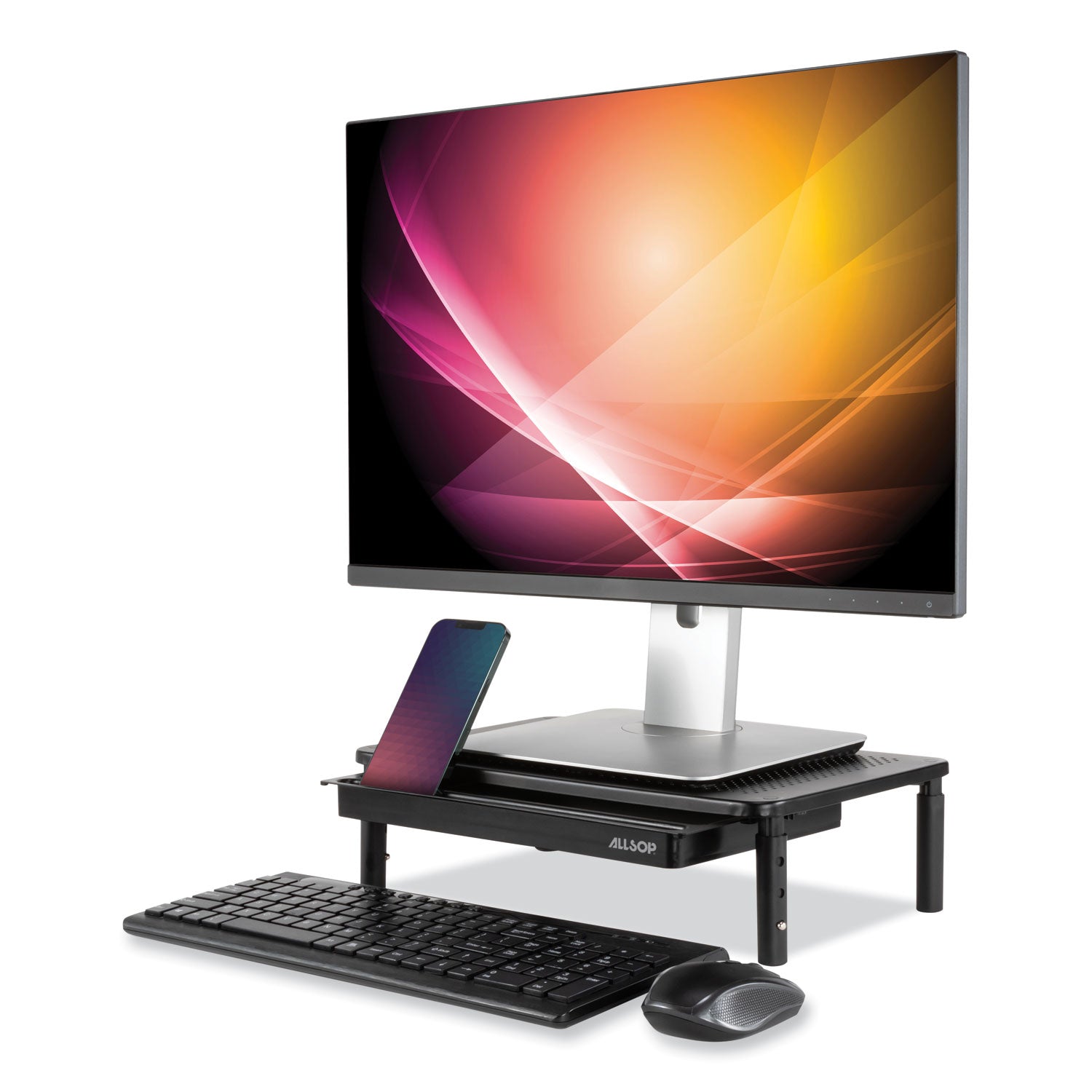 Allsop® Metal Art Tri Level Monitor Stand - Holds 27