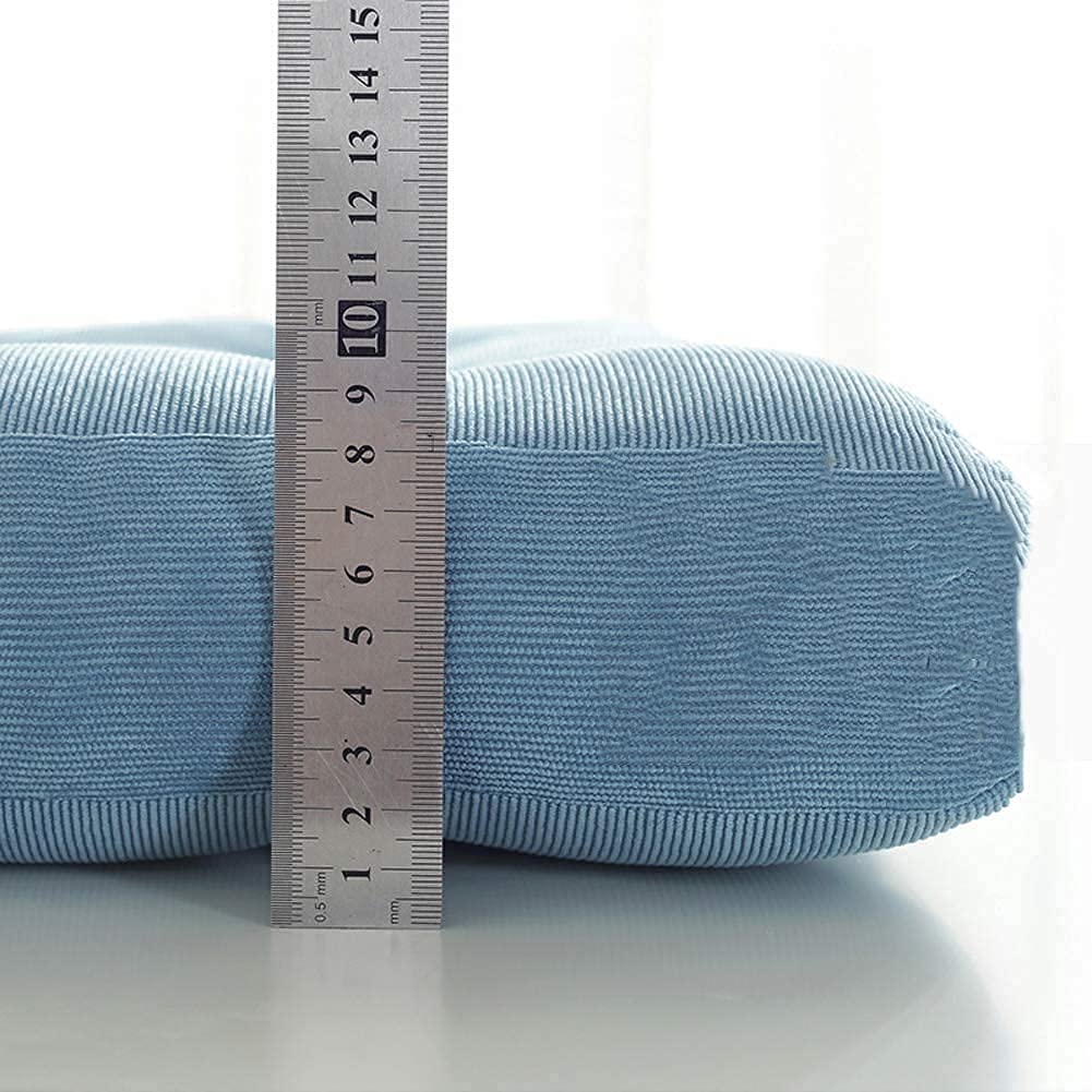 Tufted Corduroy Chair Cushion - Thick Square Seat Pad for Yoga, Office, Living Room & Outdoor Use - Non-Slip Floor Cushion for Tatami, Chairs & More