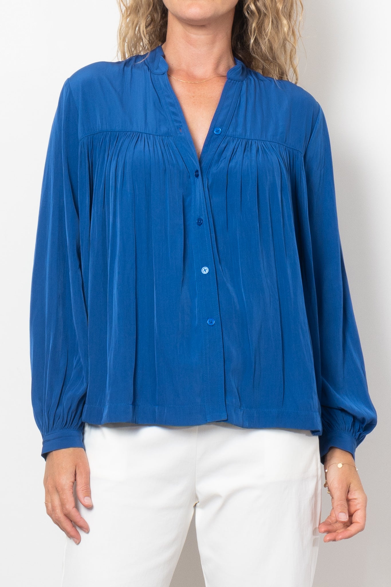 Mela Purdie Bistro Blouse Mache - Women's Elegant Casual Tops for Work, Date Night & Office Wear | Fashionable Ladies Shirt for Everyday Style