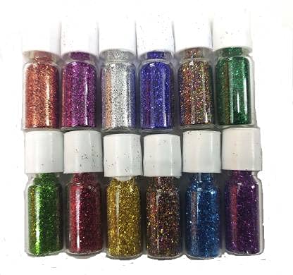 Glitter for Makeup & Crafts - 12 Pack Multicolor Cosmetic Glitter Set for Women, Men, Kids - Perfect for Face, Body Art, Nails, DIY Projects & Party Decorations