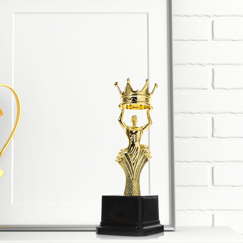 Gold Crown Award Trophy Cups - 1st Place Recognition Trophy for Achievement, Competition & Winning Prizes | Perfect for Sports Awards, Academic Ceremonies & Corporate Events