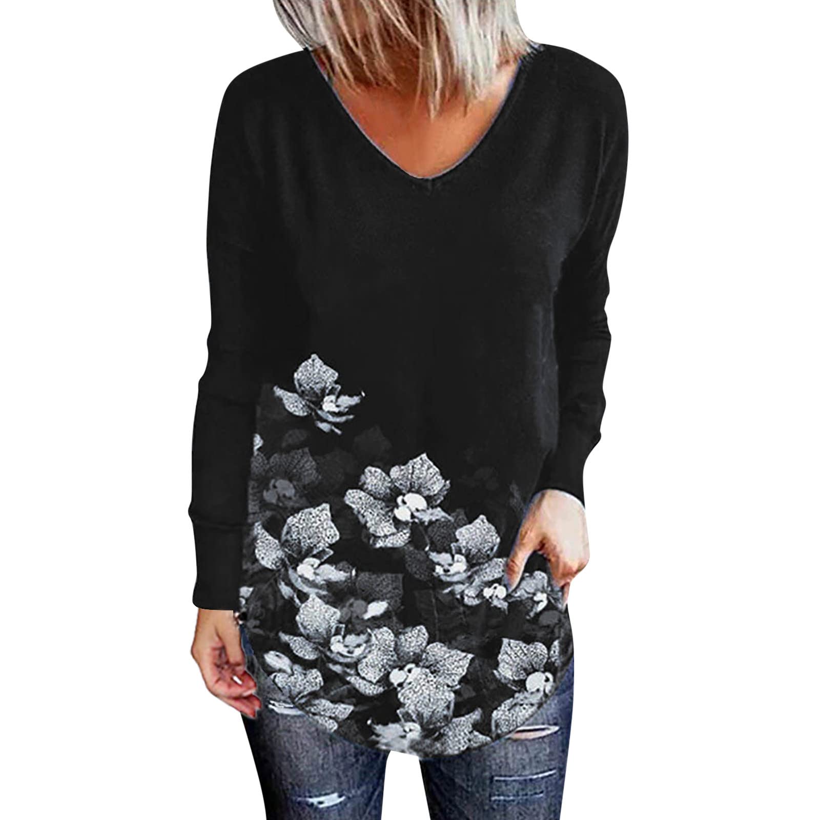 Women's Summer V-Neck Casual T-Shirt with Puff Sleeves - Solid Color Tunic Top for Everyday Wear, Beach Outings & Office Casual Style
