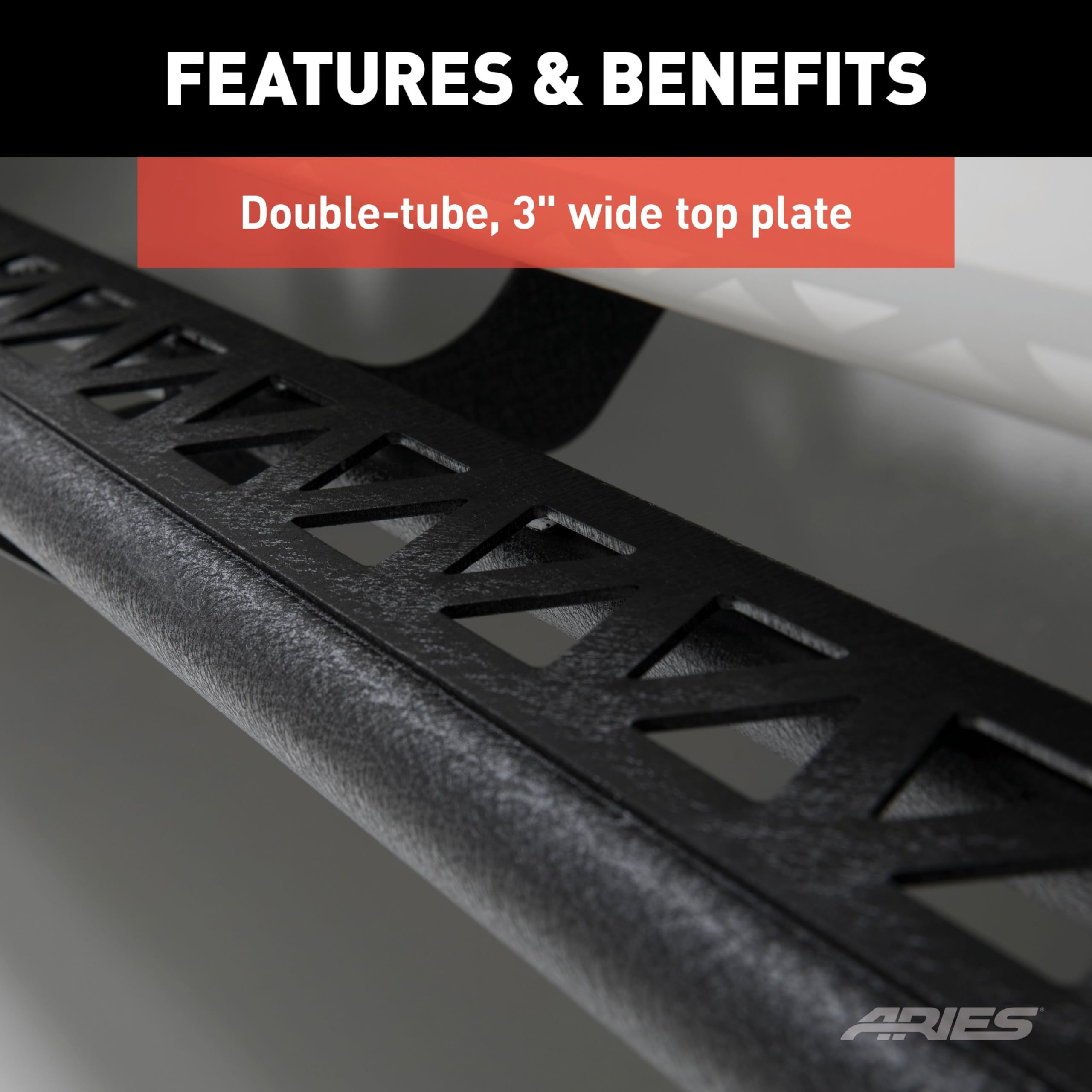 ARIES 2074100 Black Steel Rocker Step Guard Running Boards for Jeep Wrangler JK - Heavy Duty Side Steps for Easy Entry & Off-Road Protection