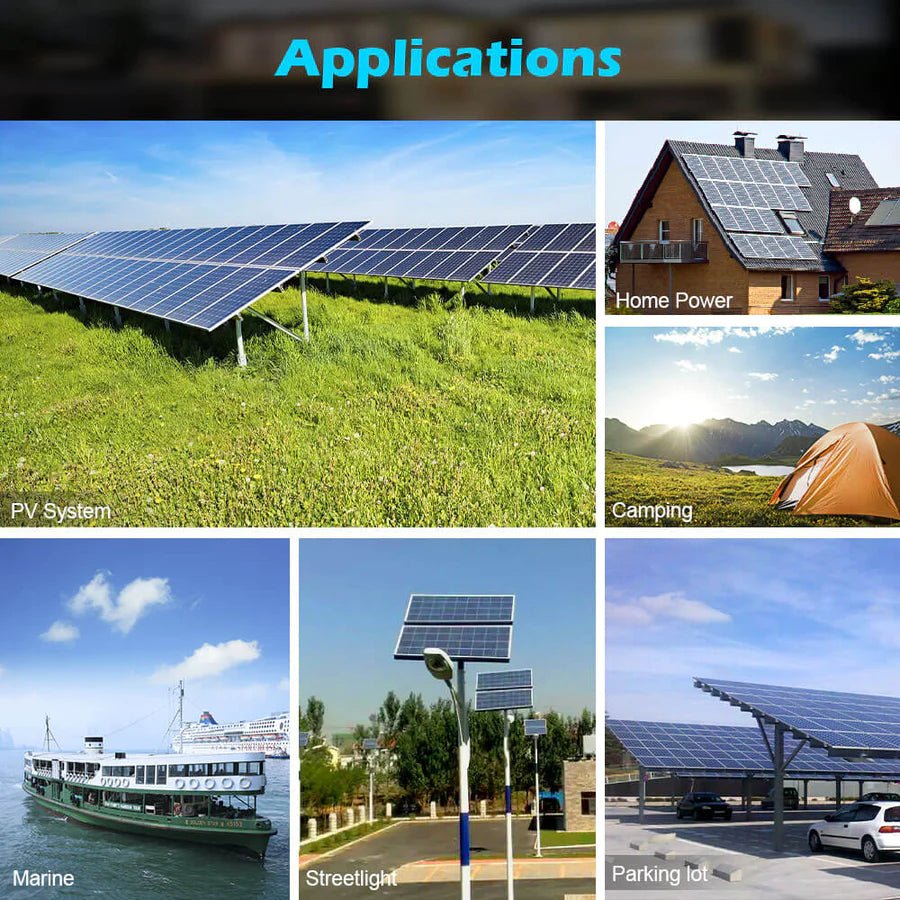 SunGoldPower 550W Monocrystalline PERC Solar Panel - High Efficiency Solar Module for Home, RV, Boat & Off-Grid Power Systems