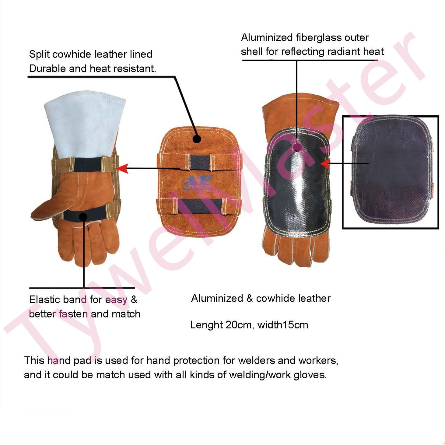 High Heat Resistant Welding Gloves - Aluminized & Cowhide Leather with Flame Stitching for Maximum Protection (2 Pairs) - Ideal for Metal Fabrication, Forging, and Industrial Welding Projects