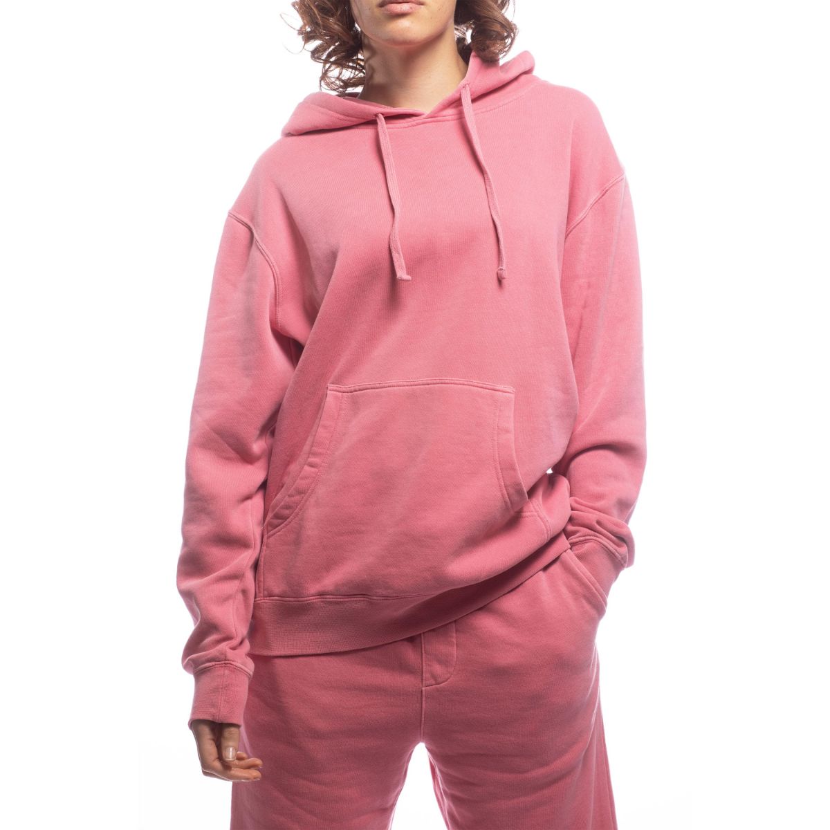 Eco-Friendly Relaxed Upcycled Hoodie for Women - Soft Pink Oversized Sweatshirt | Sustainable Fashion for Casual Wear, Lounge & Street Style