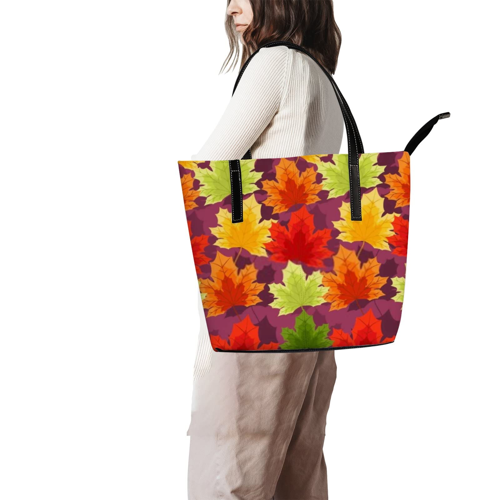 Premium Genuine Leather Tote Bag for Women - Stylish Crossbody Handbag with Adjustable Strap, Spacious Work Tote for Office, Travel & Daily Use