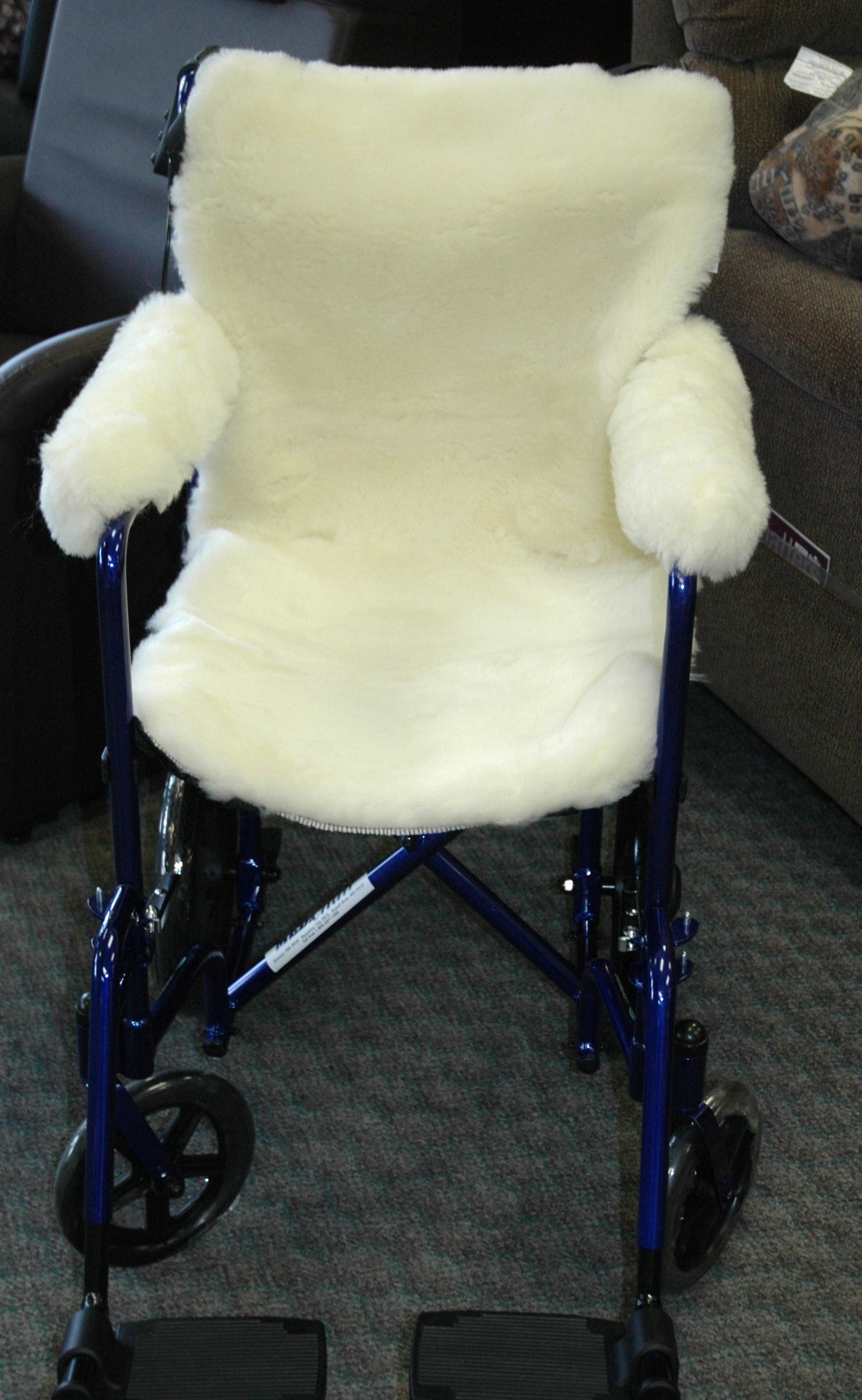 Sheep Wool Wheelchair Covers - Soft & Warm Universal Fit for Seniors & Disabled - Home & Hospital Use for Comfort & Protection