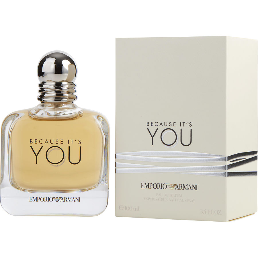 Emporio Armani Because It's You Eau de Parfum Spray for Women - Romantic Date Night & Evening Wear Perfume