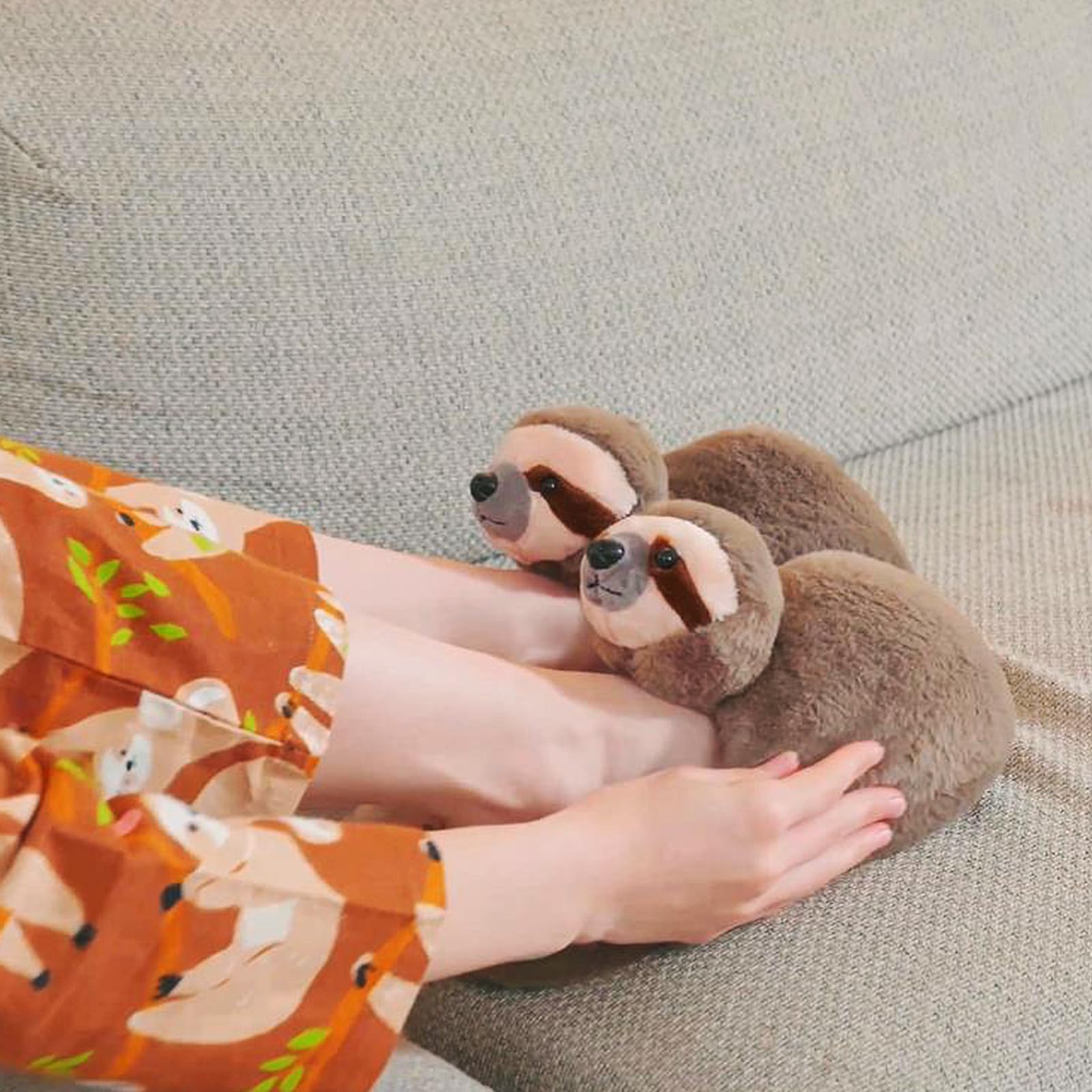 Funny Animal Slippers for Women - Cute Cartoon Fluffy House Slippers with Soft Memory Foam, Cozy Cotton Indoor Slides | Perfect Birthday Gift & Lounge Wear for Women at Home