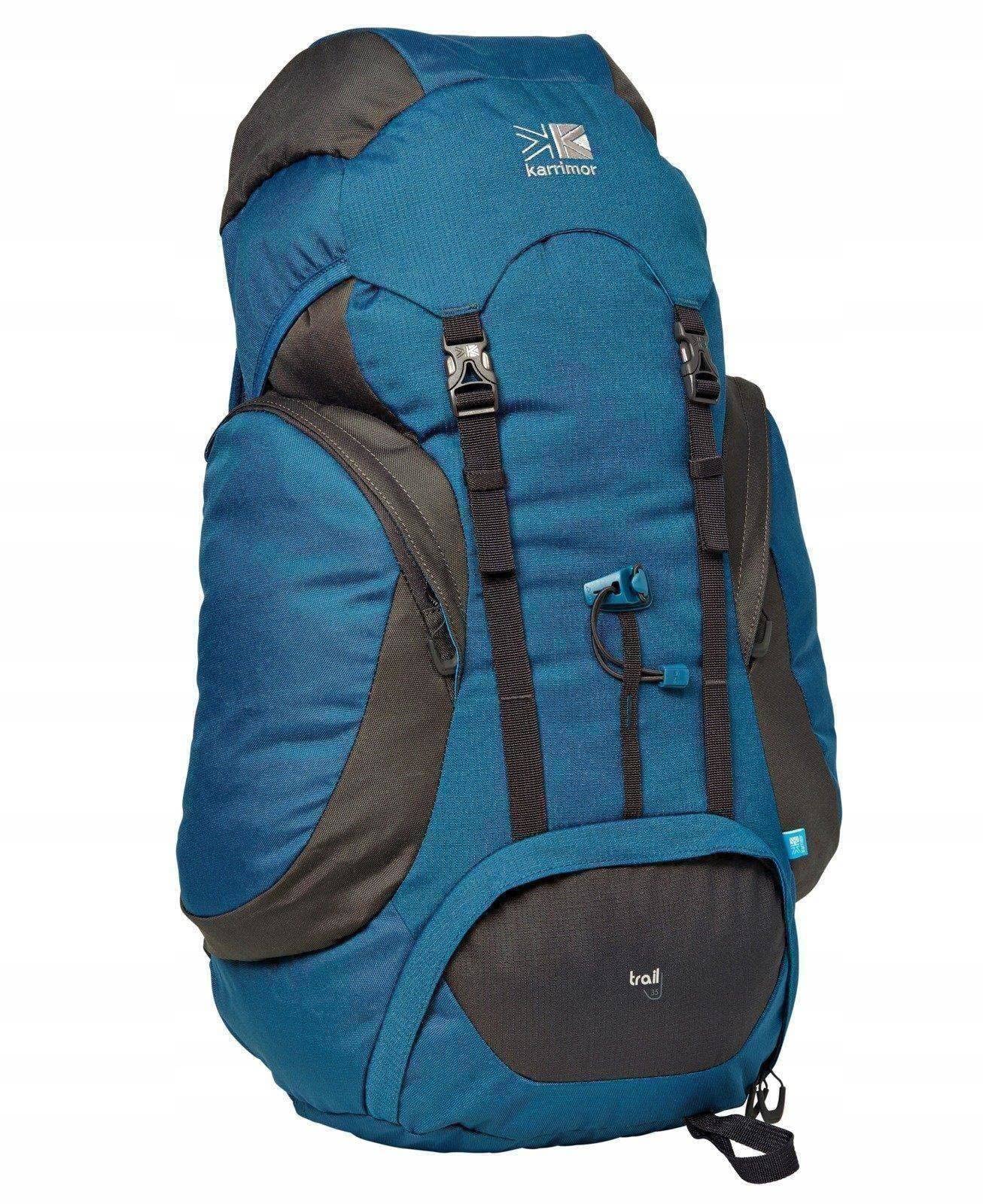 KARRIMOR KR18008-LYA 40L Hiking Backpack - Lightweight & Durable Trail Backpack for Outdoor Adventures, Camping & Travel - Blue