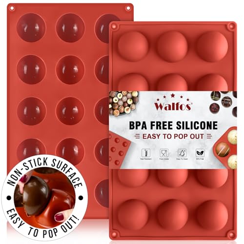2pcs Small Semi Sphere Mold - 15-Cavity