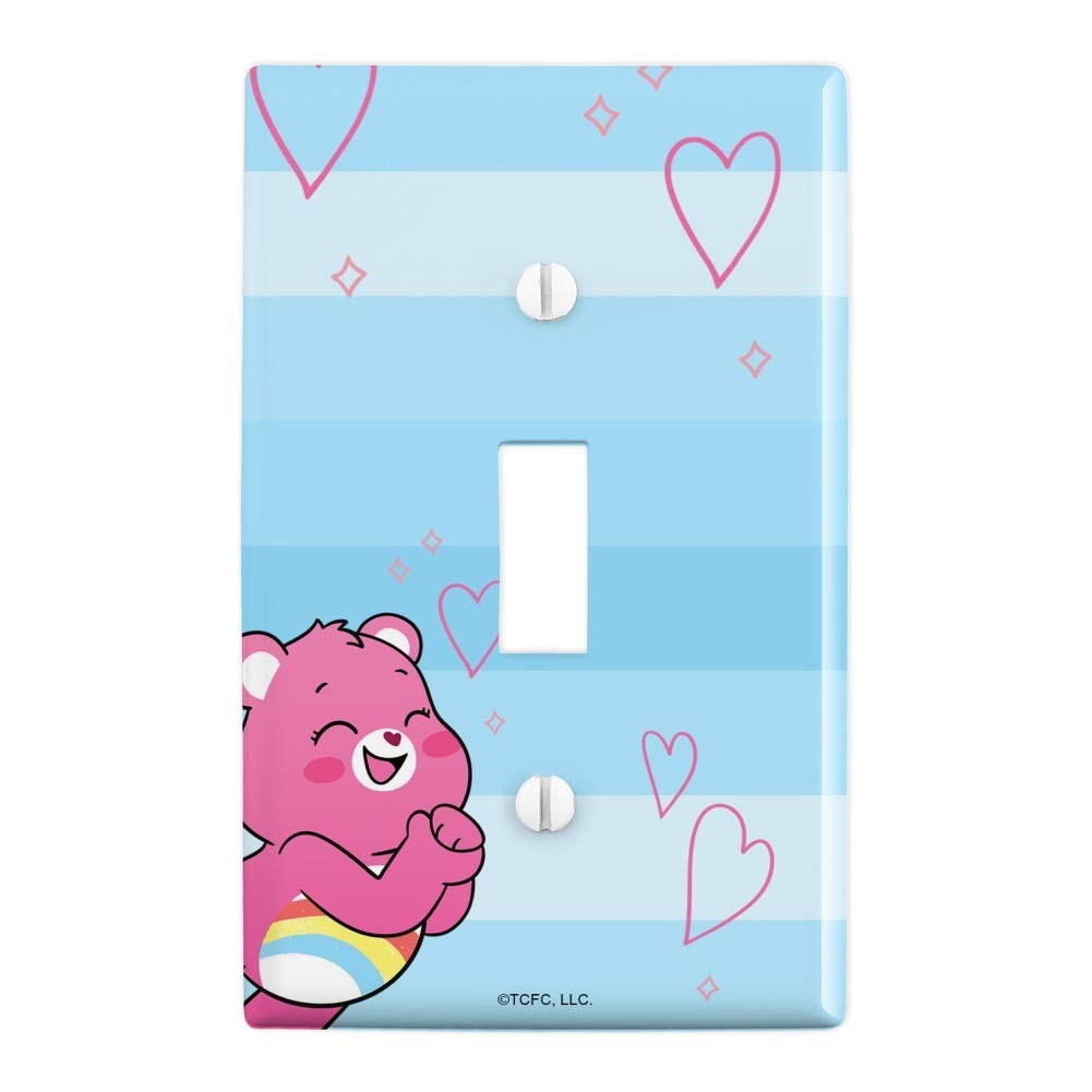 Care Bears Unlock The Magic Cheer Bear Plastic Wall Decor Light Switch Plate Cover - Kids Room Decor, Nursery, Playroom, Bedroom Wall Art
