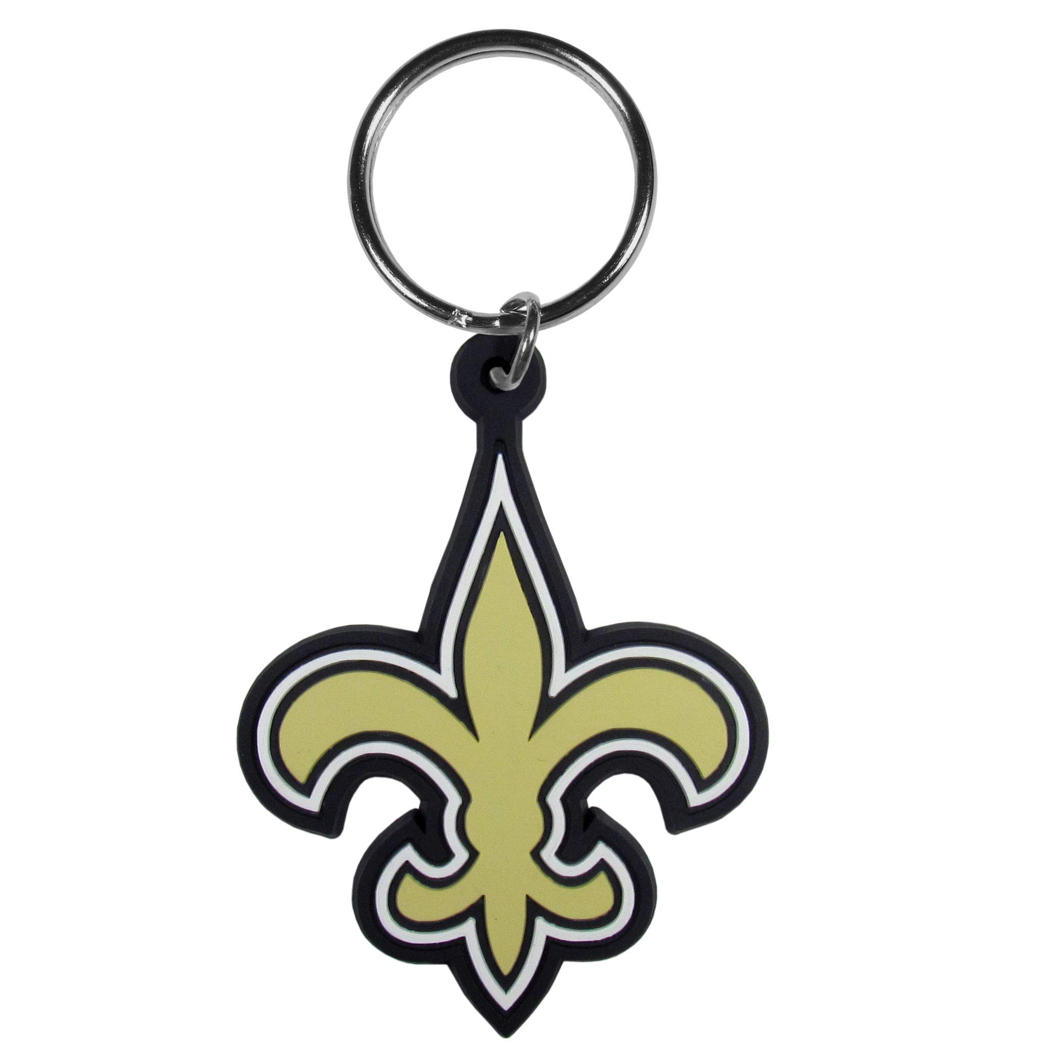 NFL Rubber Keychain - Durable Flex Key Ring for NFL Fans - Perfect for Car Keys, Backpacks & Gifts for Sports Enthusiasts