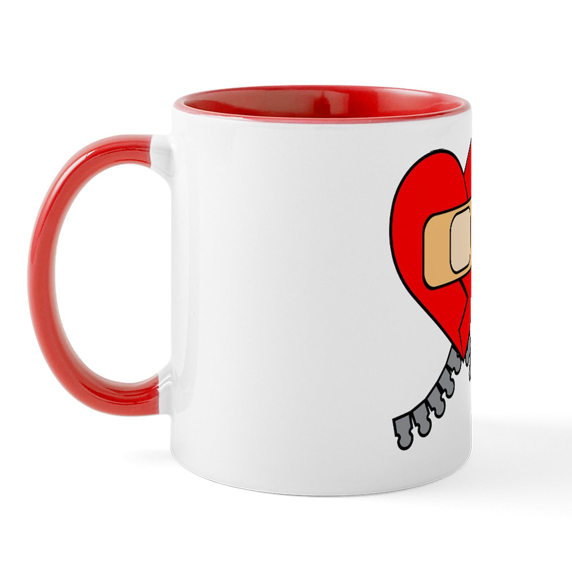 The Zipper Club 11 oz (325 ml) Ceramic Coffee Mug - Funny Novelty Gift for Friends & Coworkers - Perfect for Office, Home & Camping Use