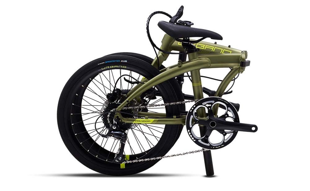 Polygon Urbano 5 Folding Bike - Lightweight Compact Commuter Bicycle for Adults - Perfect for Urban Travel, Camping & Public Transport