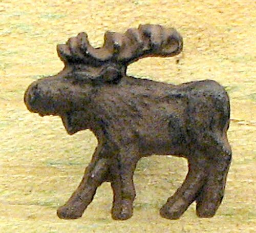 WolfDreamsDecor Rustic Cabin Moose Cast Iron Cabinet Knob & Drawer Pull - Perfect for Cabinets, Dressers, and Rustic Home Decor