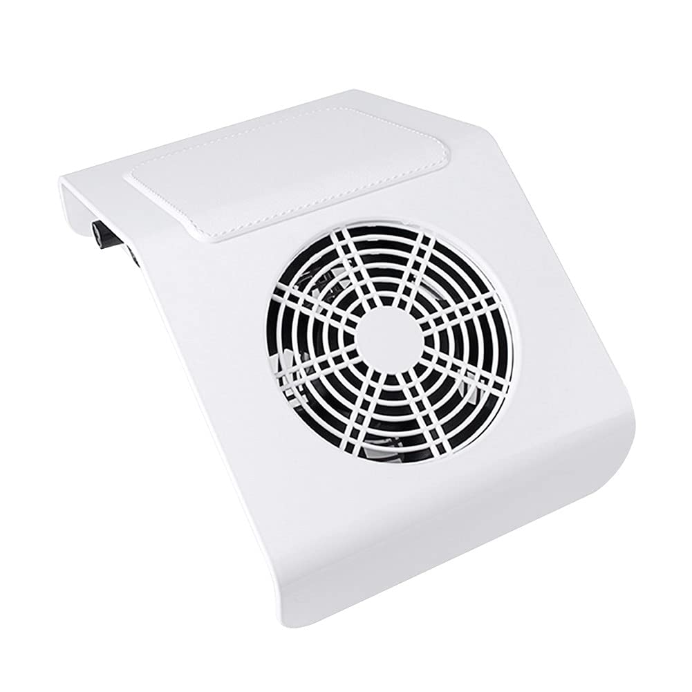 30W White Nail Art Dust Fan Vacuum Cleaner - Powerful Suction Nail Art Machine for Professional Salon & Home Manicure - Perfect for Nail Dust Removal & Clean Workspace