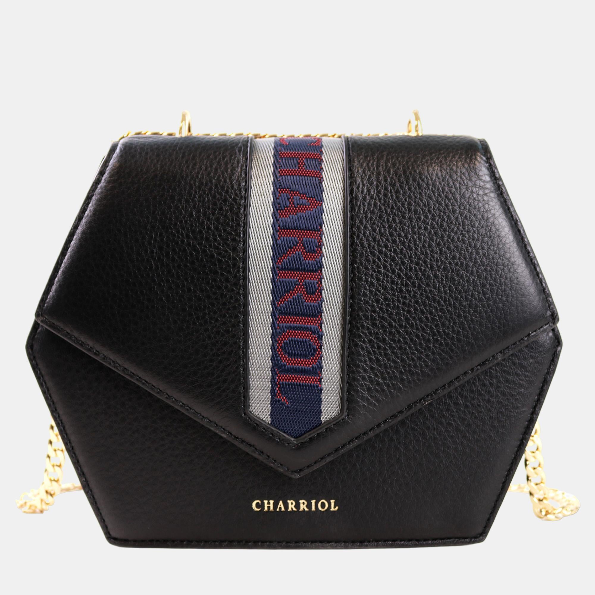 Black Leather Deauville Crossbody Bag for Women - Stylish Shoulder Purse with Adjustable Strap, Perfect for Work, Travel & Everyday Use